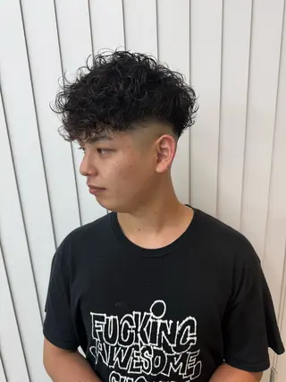 メンズ 水戸/ブリーチカラー ♠️♠️會澤遼真のヘアスタイル