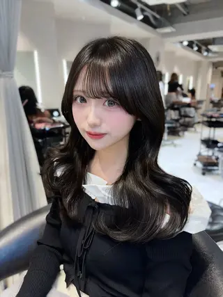 ロング カラー 韓国レイヤー×モテ髪 /MITSUKI🤍のヘアスタイル