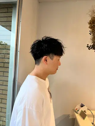 ショート ニュアンスパーマ/ レイヤー/茶屋町のヘアスタイル