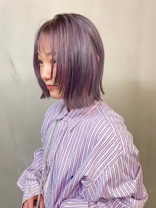 ミディアム カラー パーマ ヘアアレンジ メンズ tatsumi/ボブ ウルフ/レイヤーのヘアスタイル