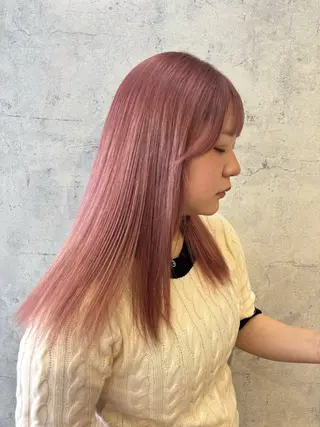 ロング レイヤーカット/ ハイトーン/ミノリのヘアスタイル