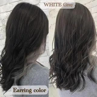 ミディアム Acchon/心斎橋 💚ダブルカラーのヘアスタイル
