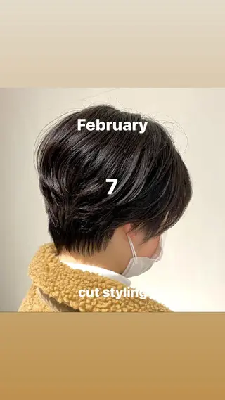 ショート パーマ 山崎 航のヘアスタイル