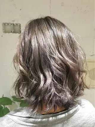 ミディアム カラー レイヤー/大人メンズ パーマ🌀 平島拓也のヘアスタイル