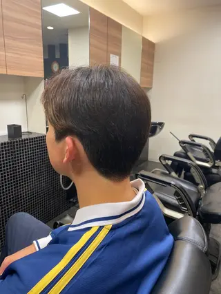 ショート メンズ メンズパーマモデル 大募集中のヘアスタイル