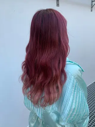 ミディアム カラー 色落ちまでキレイに！ ！女性サロンのヘアスタイル