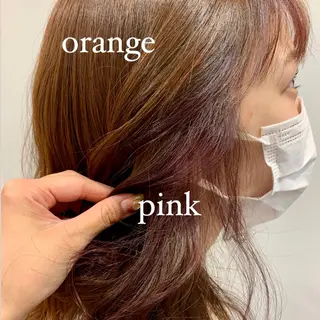 セミロング カラー ヘアアレンジ REONA🪽✨薬院 レイヤーカット🫧のヘアスタイル