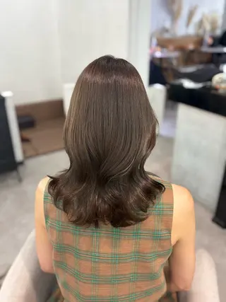 ミディアム Miu 名古屋カット ミディアム/ピンク髪のヘアスタイル