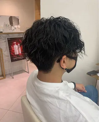 パーマ 松永 歩莉のヘアスタイル