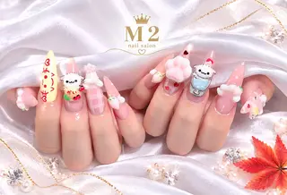ネイル 長さだし専門店 M2　rikaのネイルデザイン
