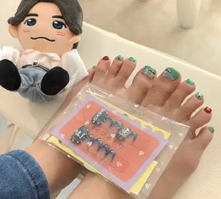 ネイル imaichise 🧡💜推しネイルのネイルデザイン