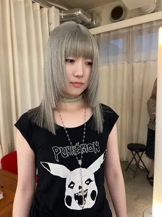 セミロング カラー 圧倒的デザイン力 店長🎨RENAのヘアスタイル