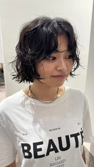 ショート パーマ センスをお届けします 大谷将生infpのヘアスタイル