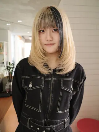 カラー airi໒꒱·゚ /デザインカラーのヘアスタイル