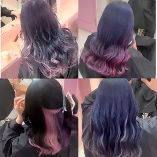 セミロング カラー 町田ブリーチ特化 MANATOのヘアスタイル
