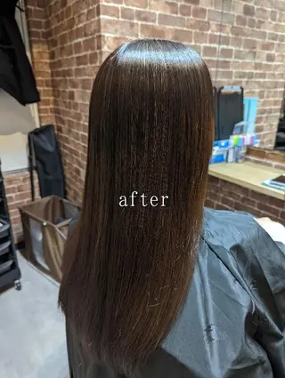 ロング 美髪矯正 キョウスケのヘアスタイル