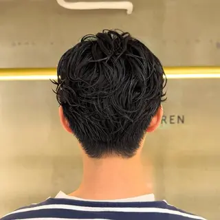 ショート パーマ メンズ ニュアンスパーマ 田形清流のヘアスタイル
