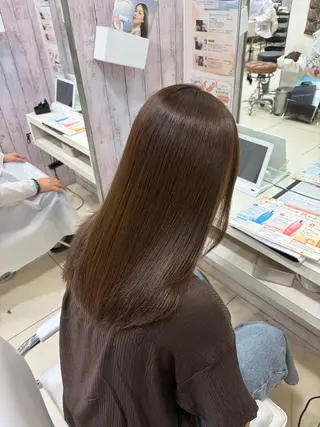 ミディアム カラー 🎀ゆい🎀 髪質改善カラー🎀のヘアスタイル