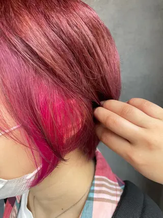 ショート カラー レイヤーカット/ ダブルカラー/ナナミのヘアスタイル