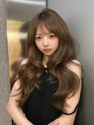 ロング カラー 上品モテヘア🩶 karen🩶のヘアスタイル