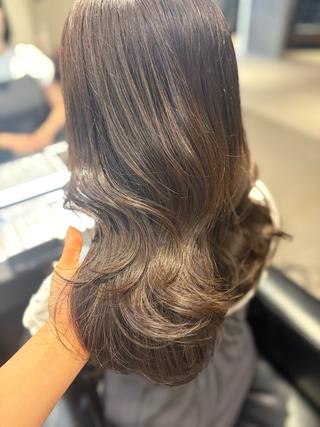 ミディアム 髪質改善・水素カラー ARIA(ému)のヘアスタイル