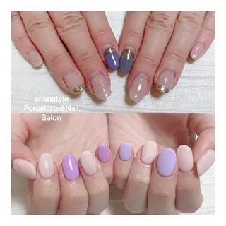 ミディアム ネイル 🐾enen style 🐾のネイルデザイン