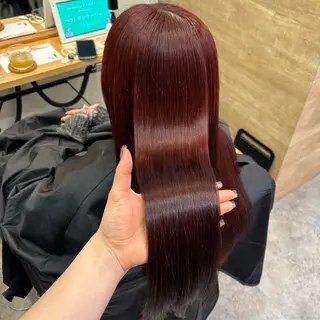 カラー 銀座：似合わせカラー オリーブ🫒アレンジのヘアスタイル
