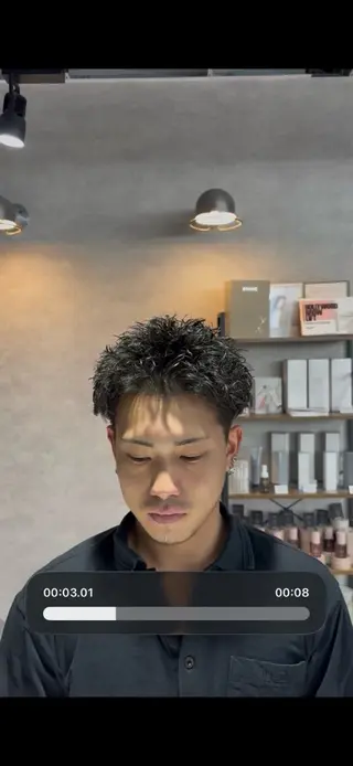 ショート パーマ指名率No1 メンズ特化ケイトのヘアスタイル