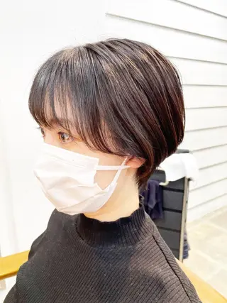 ショート カラー 👑銀座ショート/ 絶壁補正/金子涼👑のヘアスタイル