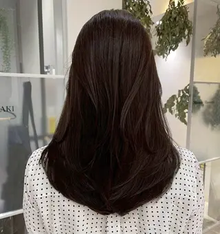 セミロング カラー 【韓国風、透明感】 韓国風⭐️新海龍哉のヘアスタイル