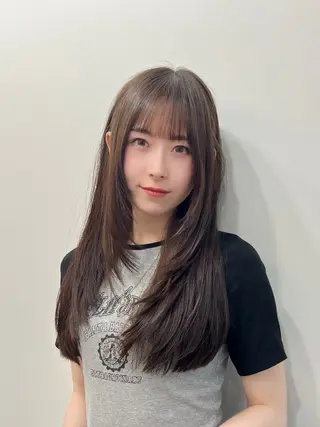 ロング カラー 渋谷レイヤーカット❌ 縮毛矯正専門/武田涼のヘアスタイル
