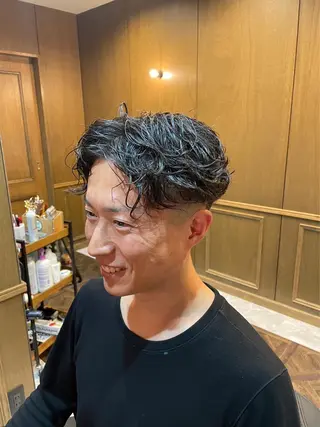 ショート パーマ 本町No1カット集団 AFROのヘアスタイル