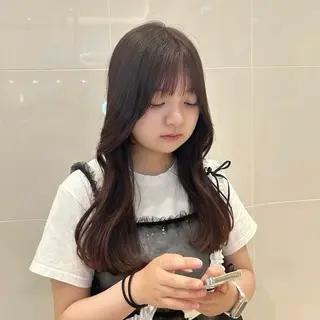 セミロング moe🎀 透明感♡似合わせのヘアスタイル