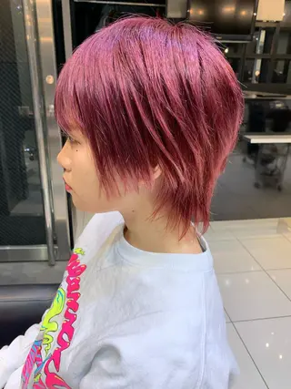 ショート カラー パーマ ヘアアレンジ Bianca 代表 硲 貴亮【東武練馬】のヘアスタイル