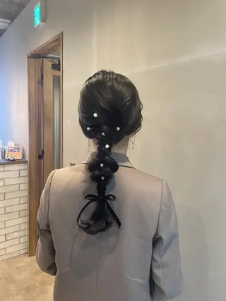 ロング ヘアアレンジ ヤマナカ エリカのヘアスタイル