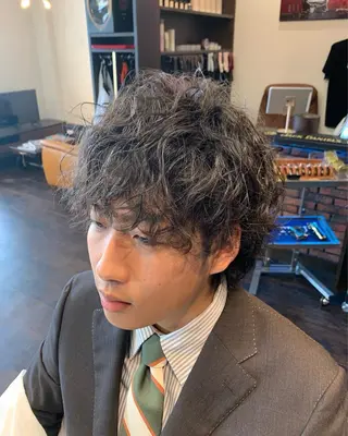 パーマ 【メンズパーマ】 山下勝勲のヘアスタイル