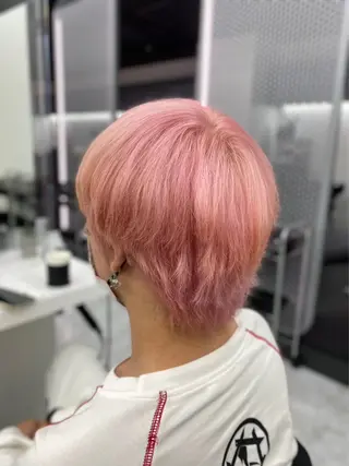 ショート カラー パーマ ヘアアレンジ メンズ 💖似合わせカラー ブリーチ💖レイヤーのヘアスタイル