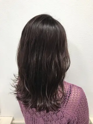 セミロング カラー GiseL ジゼル六本松のヘアスタイル
