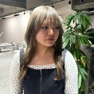ロング カラー 新潟万代/暖色・ 透明感カラー/アミのヘアスタイル