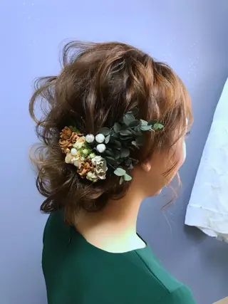 セミロング ヘアアレンジ 【カメレオン】 上村 祥子のヘアスタイル