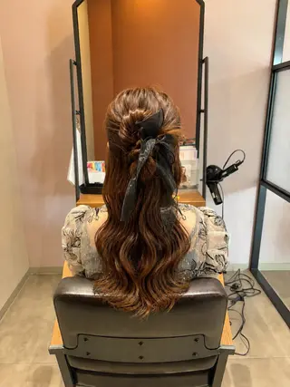 ロング ヘアアレンジ 作野 潮織のヘアスタイル