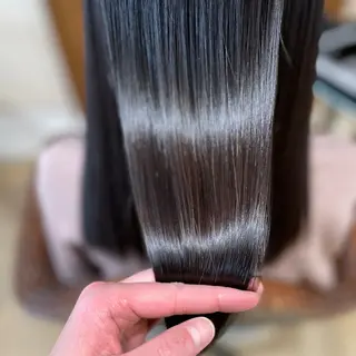 ロング 髪質改善縮毛矯正 美容師✂️山崎竜二のヘアスタイル