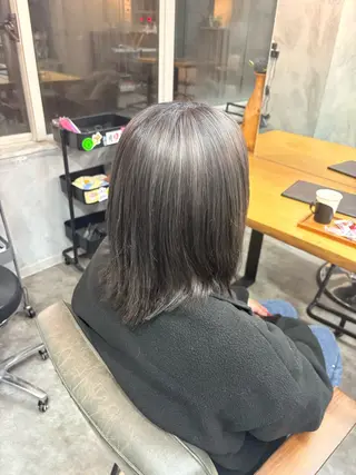 ミディアム シモイケ ルアのヘアスタイル