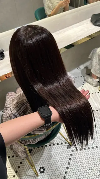 ロング カラー カラー/クロスパーマ /髪質改善/AiNAのヘアスタイル