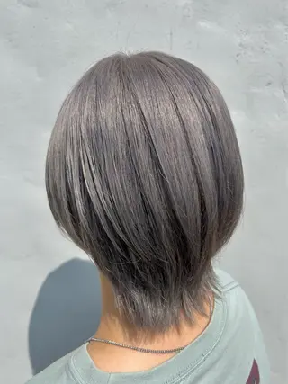 ショート カラー 最高級エクステ /羽エクステ白石宇由のヘアスタイル