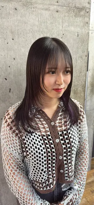 セミロング カラー 🎨デザイン🥇 美髪・艶髪 日暮千敬のヘアスタイル