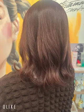 ミディアム 🍐縮毛矯正/骨格 カット/脇 真也🍐のヘアスタイル