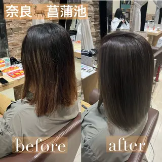 ミディアム 加野 舞のヘアスタイル