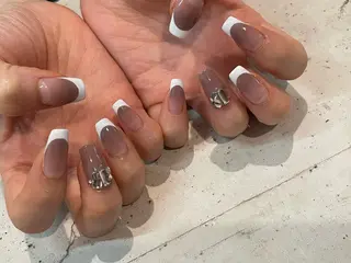 ネイル 韓国/ワンホン/長さ 出しつけ放題🎀のネイルデザイン