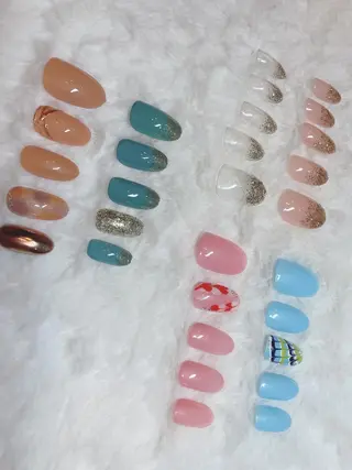 キッズ ネイル 頑張る女性の味方✴︎ M.i　nail ♡のネイルデザイン